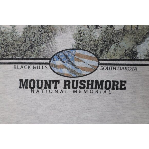 Vintage 90s Streetwear Mens 2XL XXL Faded All Over Print Mount Rushmore T-Shirt - Picture 6 of 16